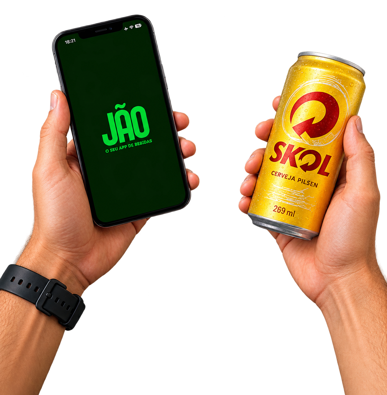 Loja Digital JÃO no celular: seu app de bebidas para vender direto ao cliente